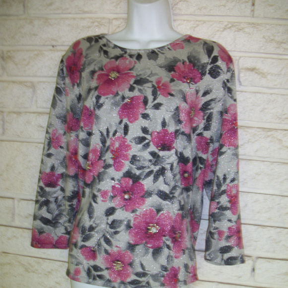 Alfred Dunner Tops - SOld o EBAY Alfred Dunner Sweater Top sz M